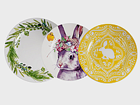 Набор тарелок Easter collection Пасхальный Кролик 8 шт 922-022 фарфор *