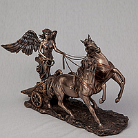 Статуэтка Veronese Древнегреческая Богиня победы Ника на колеснице 38х20 см 72736 *