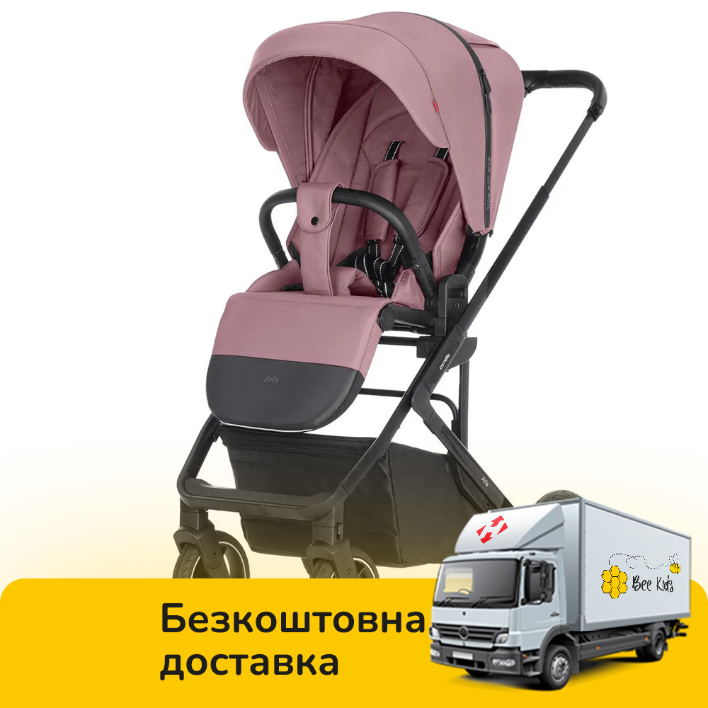 Коляска прогулянкова дитяча CARRELLO Alfa CRL-5508 BF Rouge Pink Рожева, фото 1