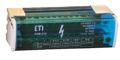 ETI EDB-215 2p, L+PE/N (125A, 15 выходов) Покупай это Galopom - фото 1 - id-p2201206933
