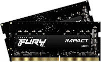 Модуль памяти SO-DIMM 2x8GB 2666 DDR4 Kingston Fury Impact (KF426S15IBK2 16) UN, код: 6761304