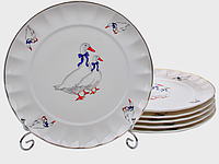 Набор фарфоровых тарелок Lefard Гуси 6 предметов 20 см 943-178 *