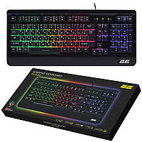 2E Gaming Клавиатура мембранная KG320 104key, USB-A, EN/UA/RU, LED, чёрный Покупай это Galopom