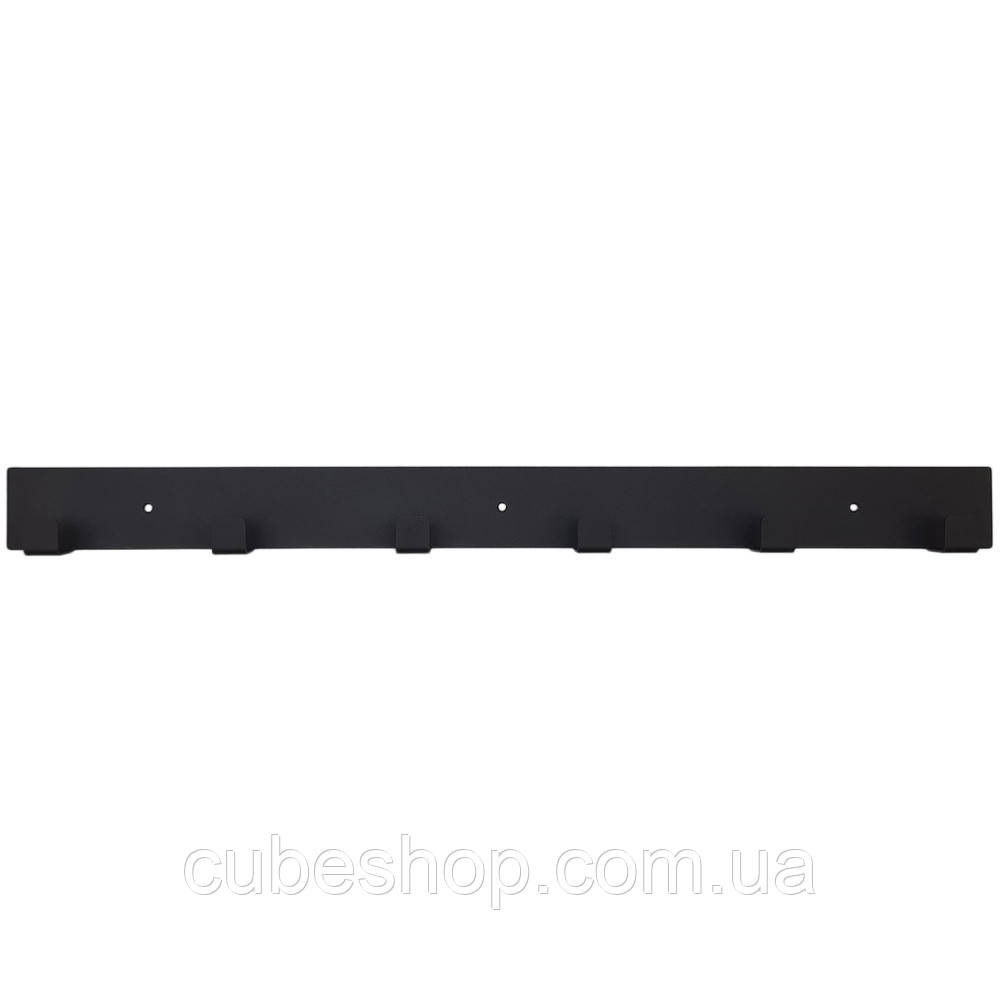 Металева настінна вішалка Glozis Urban Black 60 (чорна)