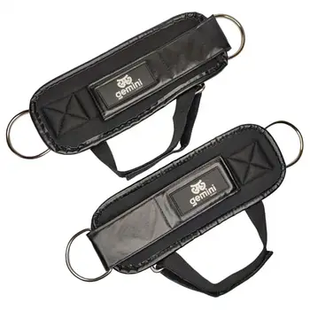 Манжети для тяги на ноги Gemini TQ-65 посилені (2 шт.) з фіксувальною п'ятою