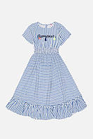 Платье для девочки с косточками 152 голубой Timo girls ЦБ-00187812