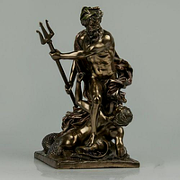 Статуетка з бронзовим покриттям Veronese Посейдон 26 см у подарунковій коробці 73133 *