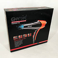 Фен GEMEI GM-1766 2.6кВт АС, фен для головы, женский фен для волос, фен сушка. QP-434 Цвет: оранжевый