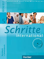 Учебник и рабочая тетрадь Schritte international 5 Kursbuch + Arbeitsbuch mit Audio-CD