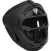 Боксерський шолом RDX T1 Grill Full Black M (капа у комплекті), фото 4