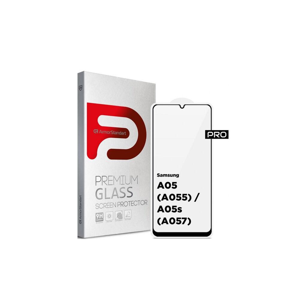 Захисне скло ArmorStandart Pro для Samsung A05 (A055) / A05s (A057) Black (ARM71789)