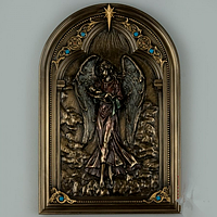 Панно на стену икона Veronese Рождение Спасителя 23х16 см 76693 бронзовое покрытие *