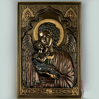 Панно объемное с креплением на стену Икона Veronese Мария с младенцем 23х16 см 76615 *