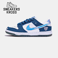 Женские кроссовки Nike SB Dunk BORN and RAISED, Найк СБ Данк Синие, Nike dunk premium