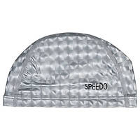 Шапочка для бассейна тканевая серая 3D Speedo SDP01