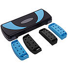 Степ-платформа FI-1578 (пластик, р-р 79Lx29Wx10-20H, сірий-рожевий), фото 8