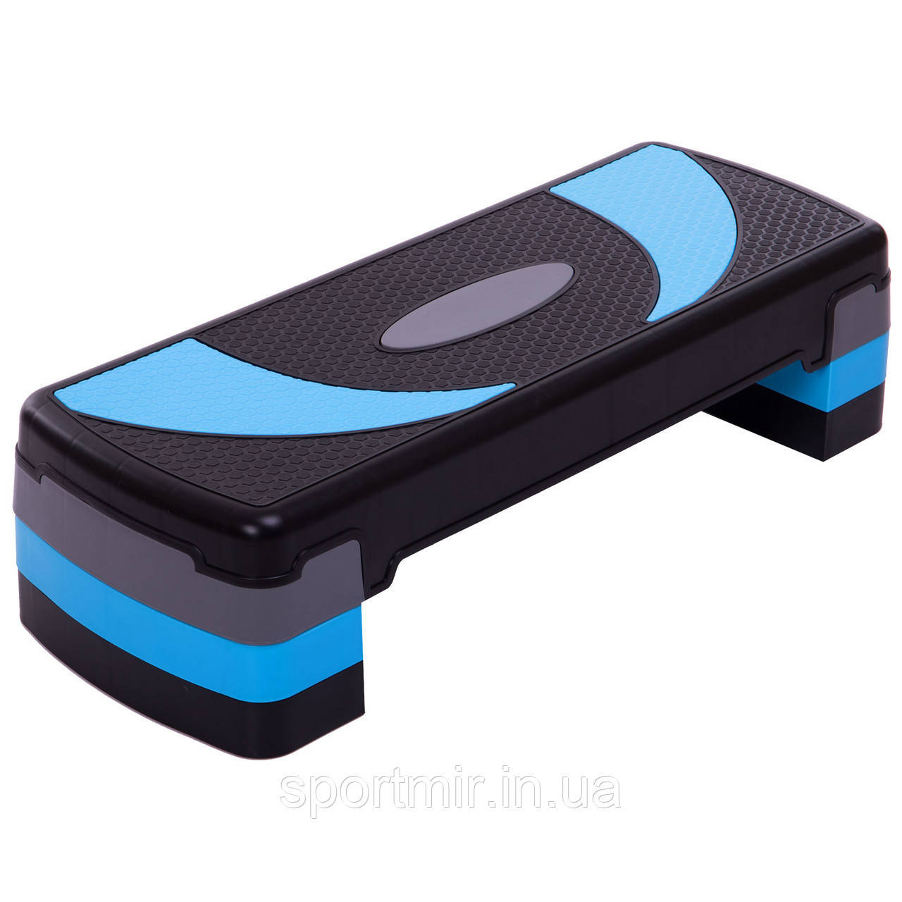 Степ-платформа FI-1578 (пластик, р-р 79Lx29Wx10-20H, сірий-рожевий), фото 1