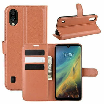 Чохол-книжка Litchie Wallet для ZTE Blade A51 Lite Brown