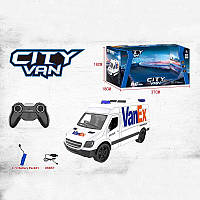 Машинка на радиоуправлении City Van "Служба доставки" (подсветка, аккум. 3,7 V, в коробке) 666-763 KA