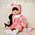 Лялька Реборн Reborn 55 см вініл-силіконова Вікторія в наборі з соскою, пляшкою, іграшкою.  Можна купати, фото 3
