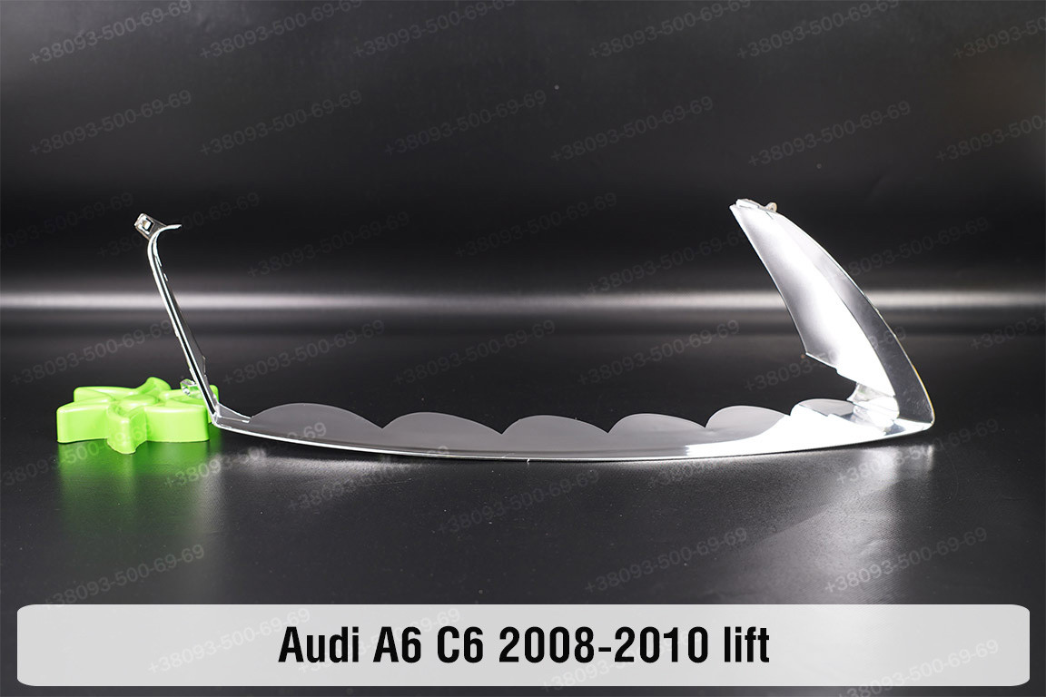 Хромована декоративна маска середня Audi A6 C6 (2008-2010) рест права