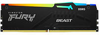 Kingston Память ПК Kingston DDR5 16GB 5200 Beast Black RGB KF552C40BBA-16 Покупай это Galopom