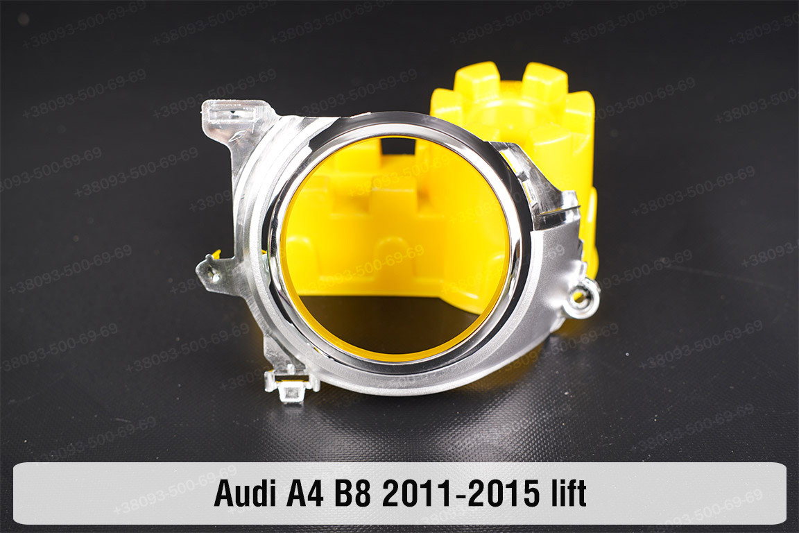 Хромована маска лінзи Audi A4 B8 (2011-2015) рест ліва, фото 1