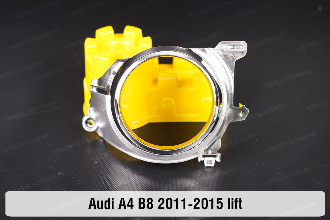 Хромована маска лінзи Audi A4 B8 (2011-2015) рест права