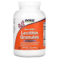 Натуральная добавка NOW Lecithin Granules, 454 грамм MS