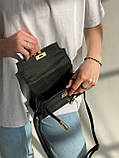 Жіноча сумка 7904 крос-боді чорна, фото 6