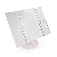Дзеркало для макіяжу з LED-підсвіткою Magic Makeup Mirror, White (17489#)