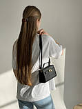 Жіноча сумка 7904 крос-боді чорна, фото 8