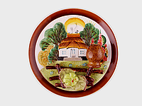 Тарелка декоративная керамическая с креплением на стену Lefard Домик 21 см 59-486 *