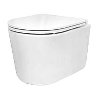 Унитаз подвесной безободочный Devit Style с крышкой soft close (320150)
