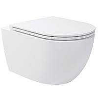 Унитаз подвесной Devit Do It 4010510 безободковый с крышкой soft-close Vortex Flush белый