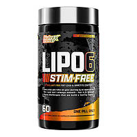 Жиросжигатель Nutrex Research Lipo-6 Stim Free, 60 капсул MS