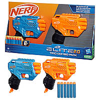 Игровой набор бластеров Trio Nerf Elite 2.0 (2 бластера, 6 мягких пуль) F6786