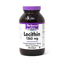 Натуральная добавка Bluebonnet Lecithin 1365 mg, 180 капсул MS