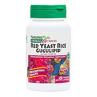 Натуральная добавка Natures Plus Herbal Actives Red Yeast Rice Gugulipid, 60 капсул MS