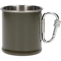 Кружка с карабином Sturm Mil-Tec S/Steel 250ml. Олива