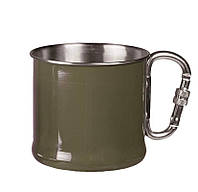 Кружка с карабином Sturm Mil-Tec S/Steel 500ml. Олива