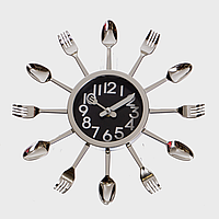Часы настенные кухонные Ложки и вилки 29 см 12003-028 *