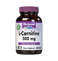 Жиросжигатель Bluebonnet L-Carnitine 500 mg, 30 вегакапсул MS