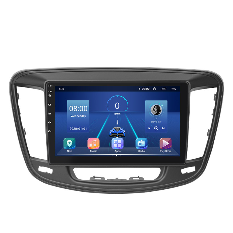 Штатна магнітола Lesko для Chrysler 200 II 2014-2017 екран 9" 6/128Gb 4G Wi-Fi GPS Top Крайслер 1 шт., фото 1