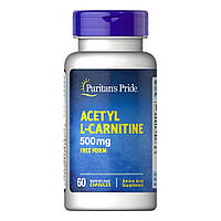 Жиросжигатель Puritan's Pride Acetyl L-Carnitine 500 mg, 60 капсул MS