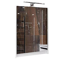 Зеркальный шкаф Devit Small с подсветкой, белый (065050W)