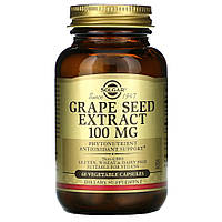 Натуральная добавка Solgar Grape Seed Extract 100 mg, 60 вегакапсул MS