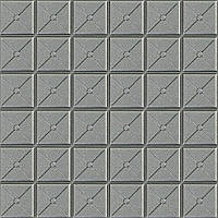 Самоклеящаяся декоративная 3D панель квадрат серебро 700x700x8мм (177) SW-00000188 KOMFORT