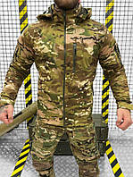 Тактическая куртка мультикам SQUAD SoftShell, демисезонная куртка мультикам для ЗСУ, куртка мультикам весна