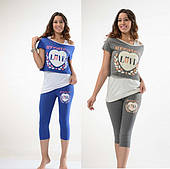 Комплект трикотажні штани + футболка-майка